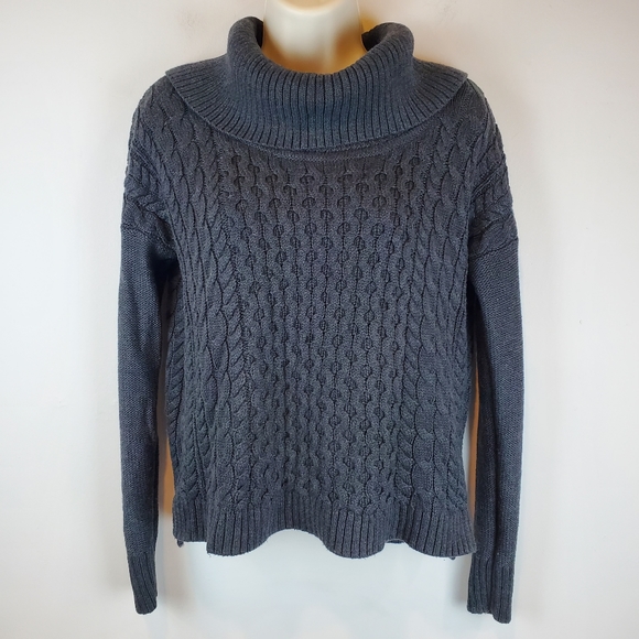 American Eagle Ribbed Knit Cowl Sweater Top Size S Womens - Picture 2 of 8